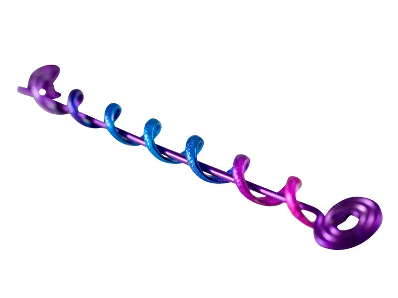 Hair Twister Purple Rainbow - 4" Mini Hair Wrap