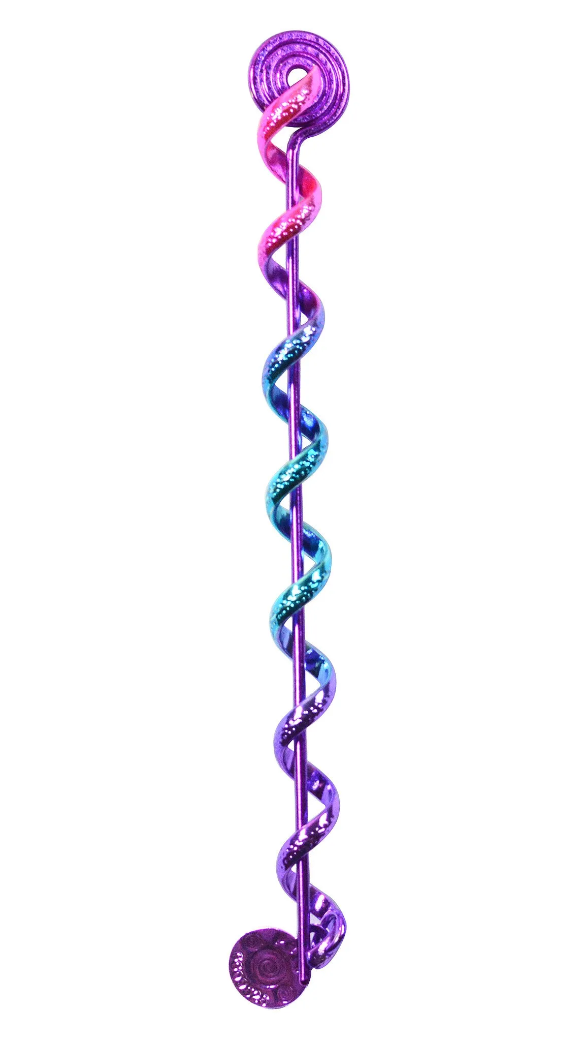 Hair Twister Purple Rainbow - 4" Mini Hair Wrap