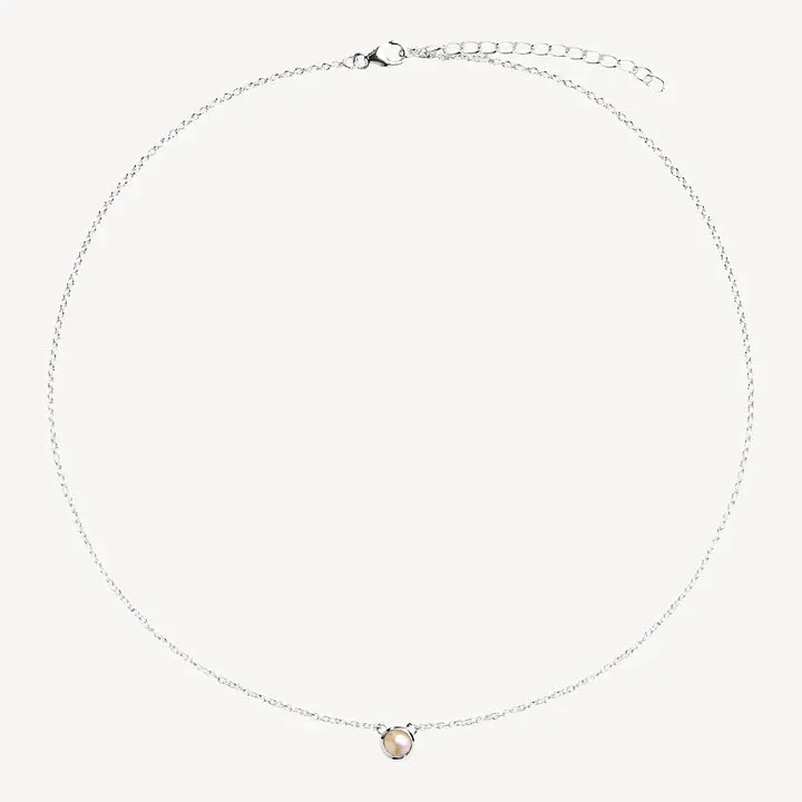 Heavenly Silver Pearl Necklace