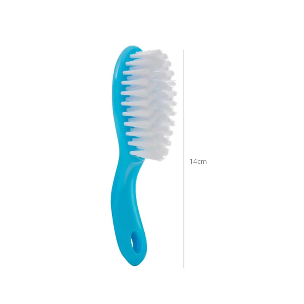 HOPOP Soft Bristle Comb & Brush Set For Babies - Blue 0m 