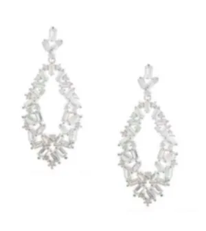 Ilaria Oval Crystal Hoop Earrings