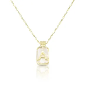 Initial A to Z Gold Necklace