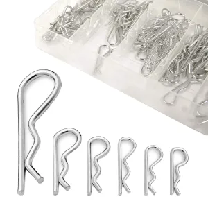 Katzco 150 Pieces Cotter Pin - Heavy Duty Zinc-Plating Steel Hair Pins - for Cars