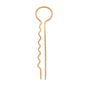 Key to Good Hair Pin in Bronze