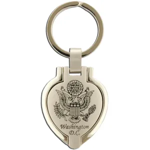 KRDC03 Key Ring Pewter Locket Washington DC Seal