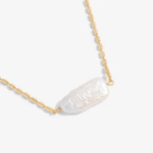 Lumi Pearl Gold 40cm   5cm Extender Necklace 6202