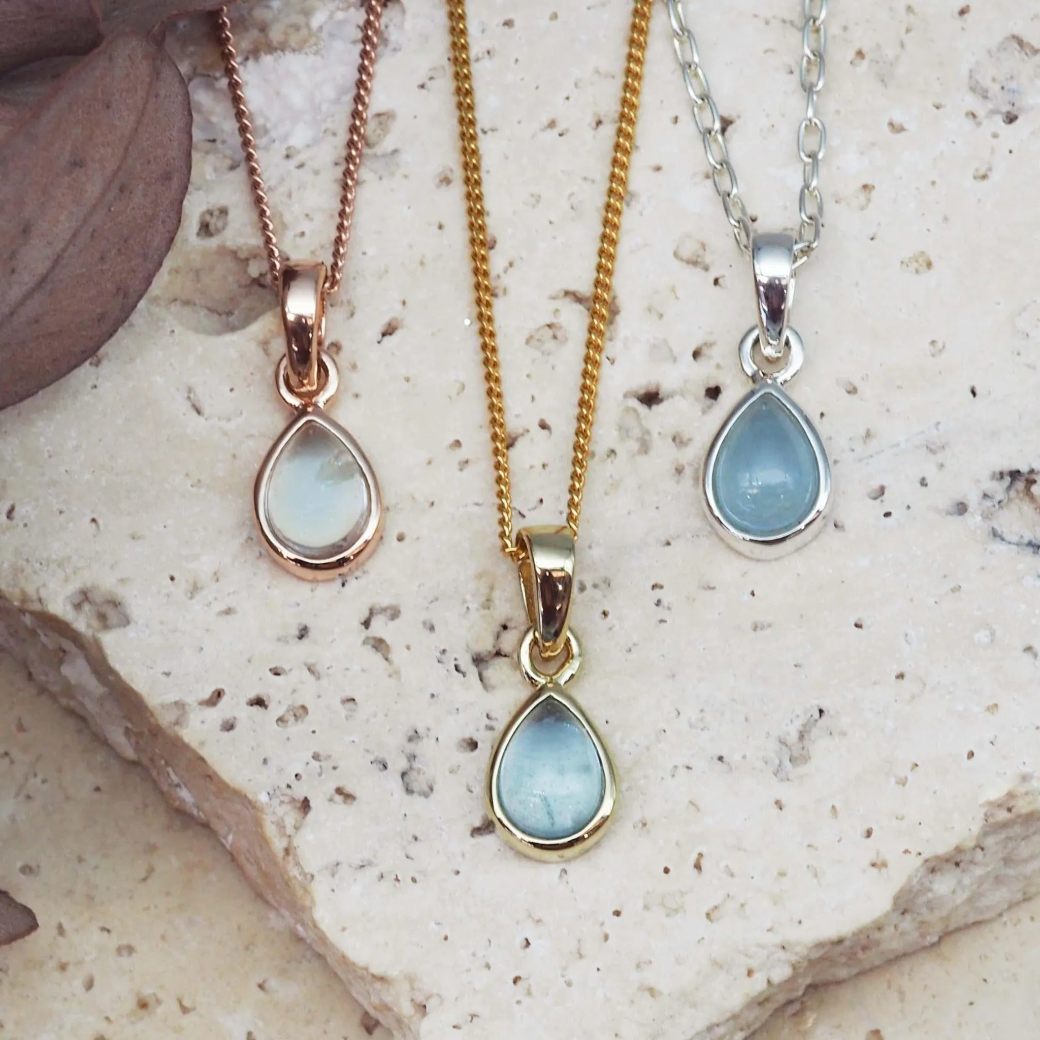 March Birthstone Jewellery Set - Aquamarine Jewellery