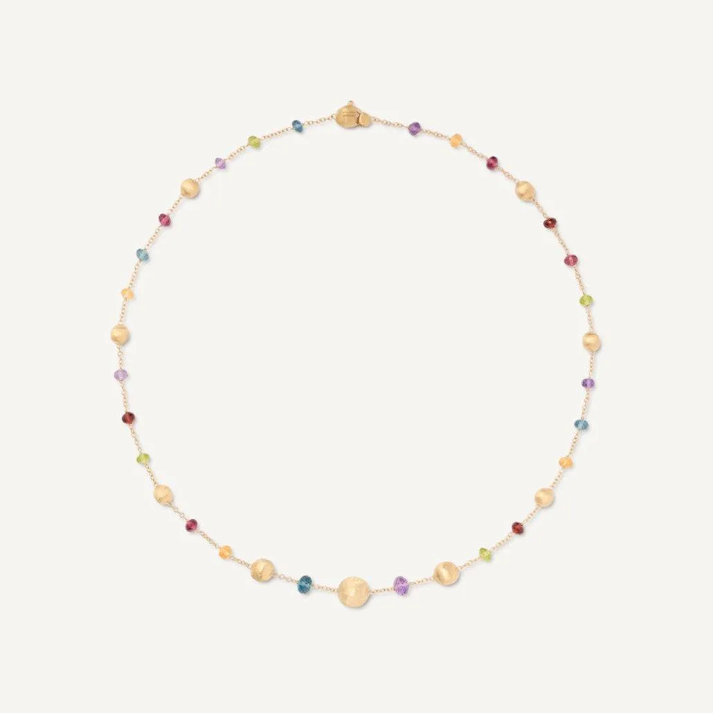 Marco Bicego Africa 18k Gold Gemstone Necklace Short