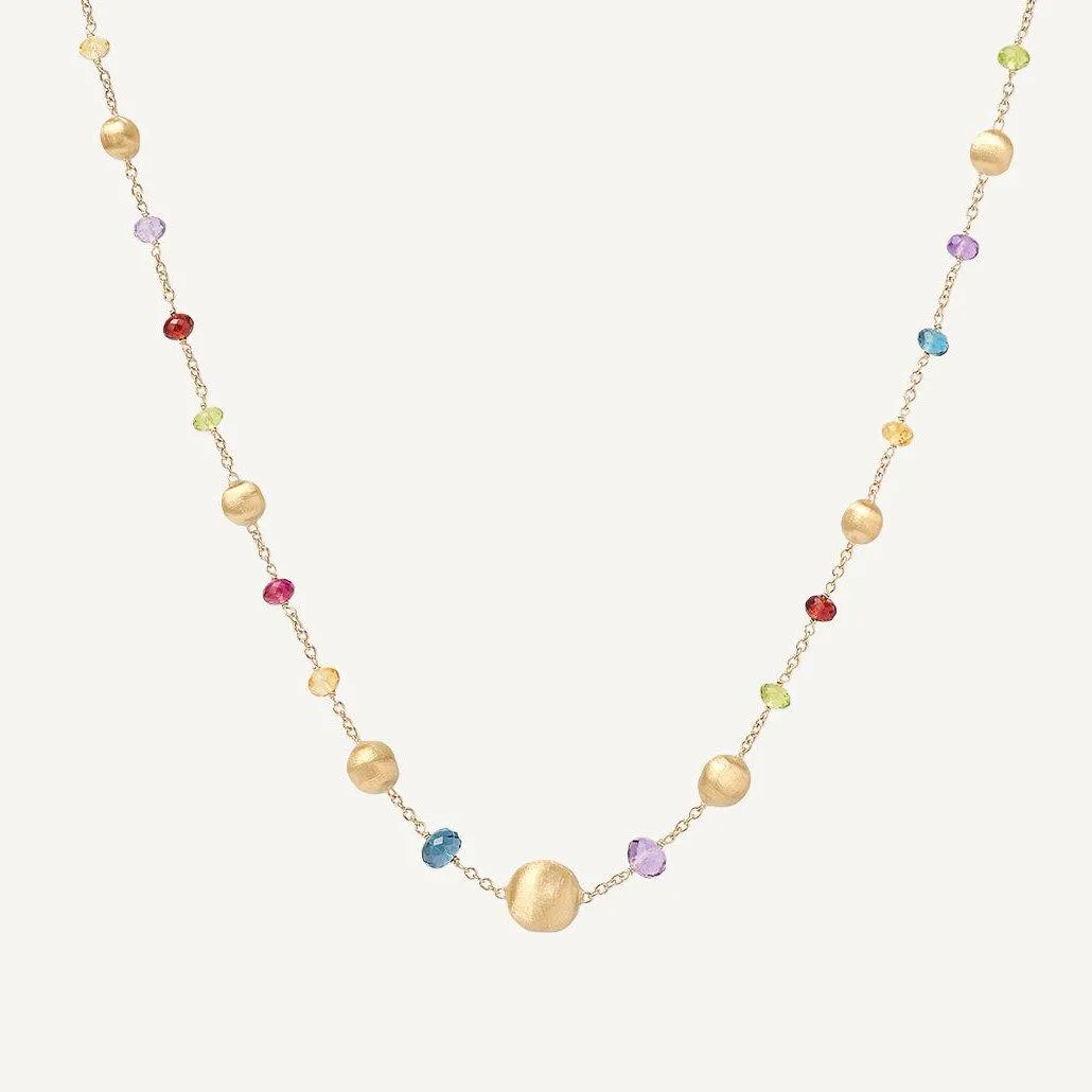 Marco Bicego Africa 18k Gold Gemstone Necklace Short