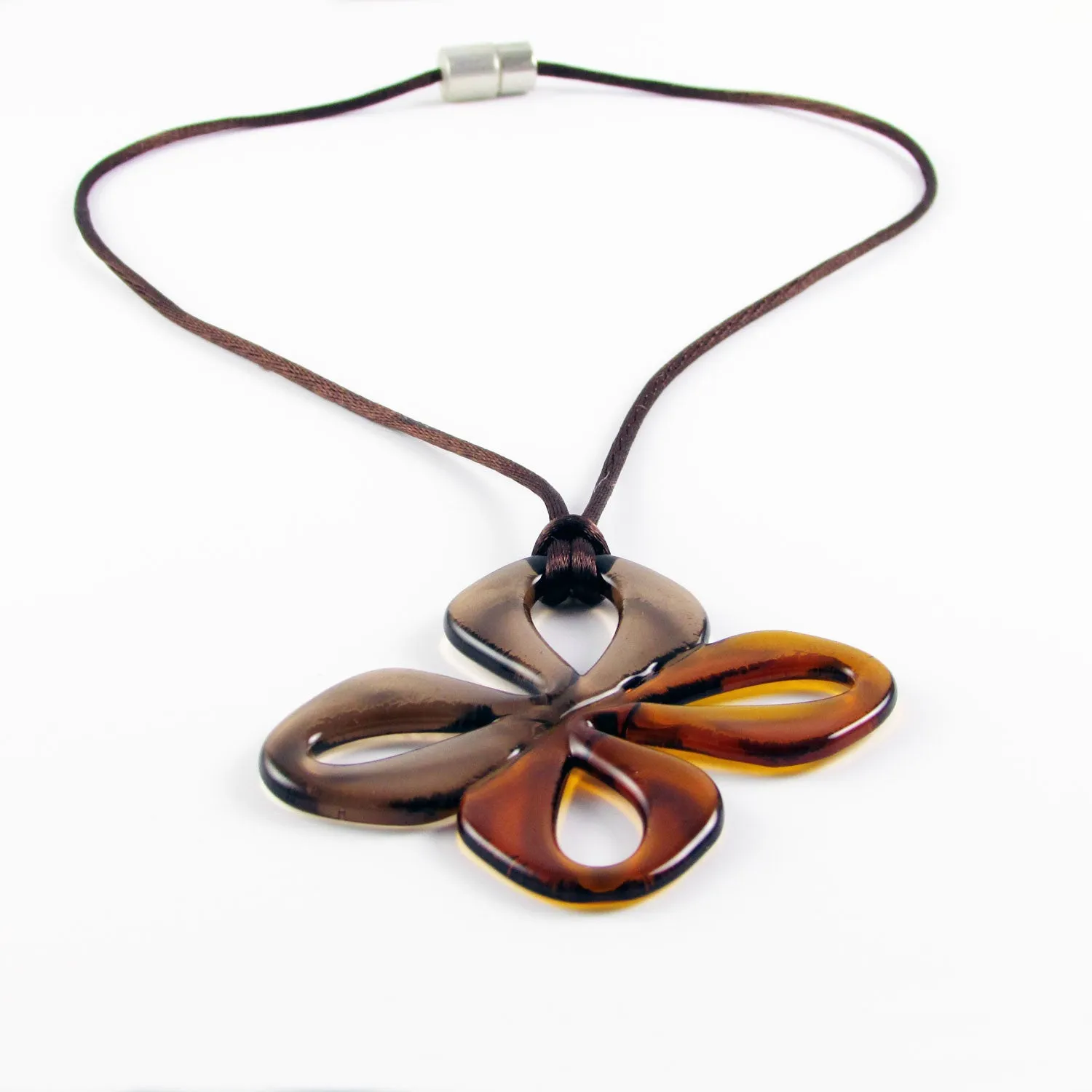 Mariposa Glass Pendant - Amber