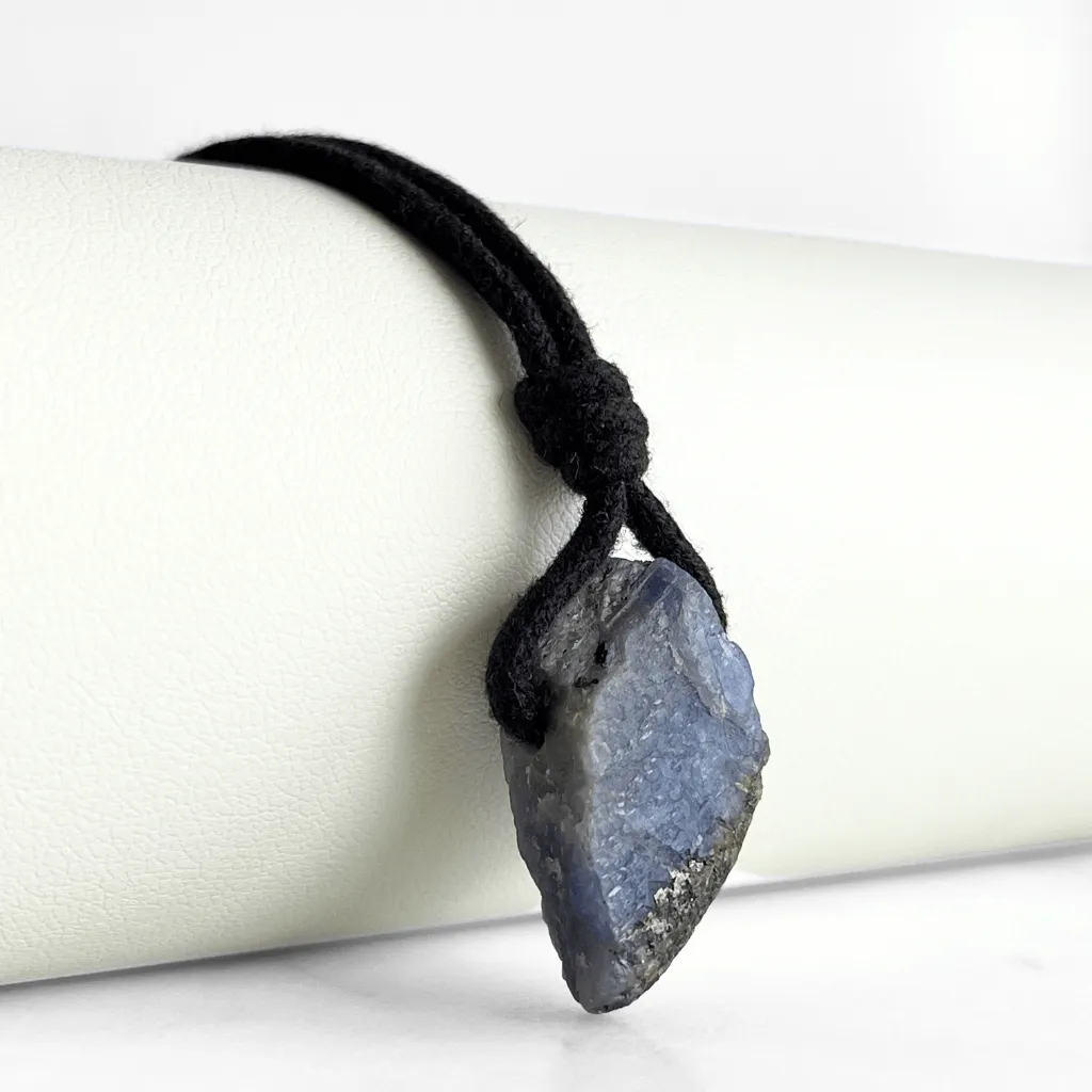 Natural Raw Tanzanite Gemstone Pendant Necklace - Unearthed Beauty