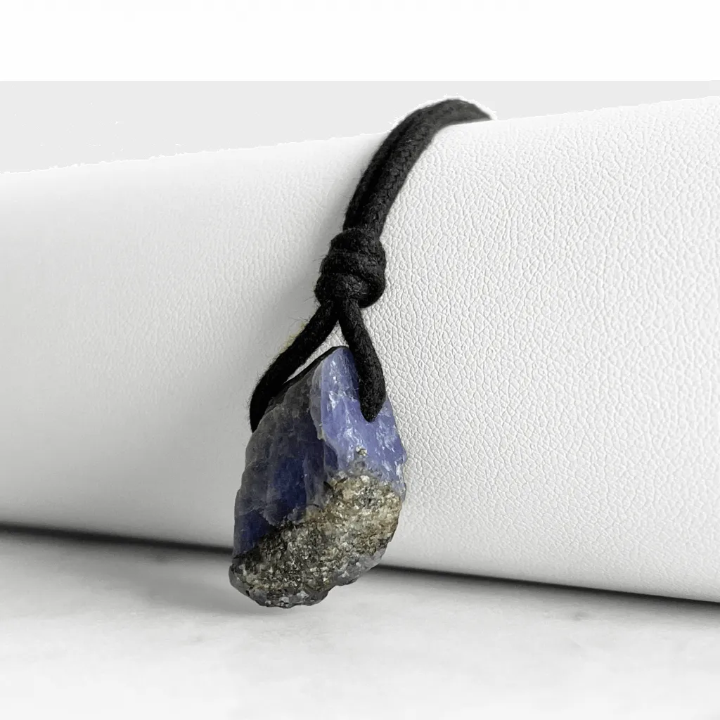 Natural Raw Tanzanite Gemstone Pendant Necklace - Unearthed Beauty