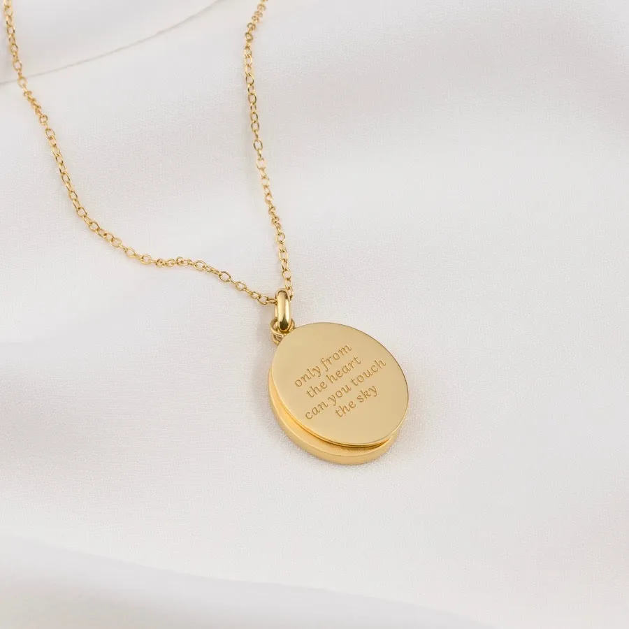 Only From The Heart 14K Gold Sterling Silver Locket Necklace