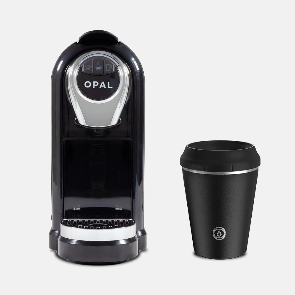 OPAL One and TOPL Flow360° / Stroll Reusable Cup - Charcoal (8oz) Bundle