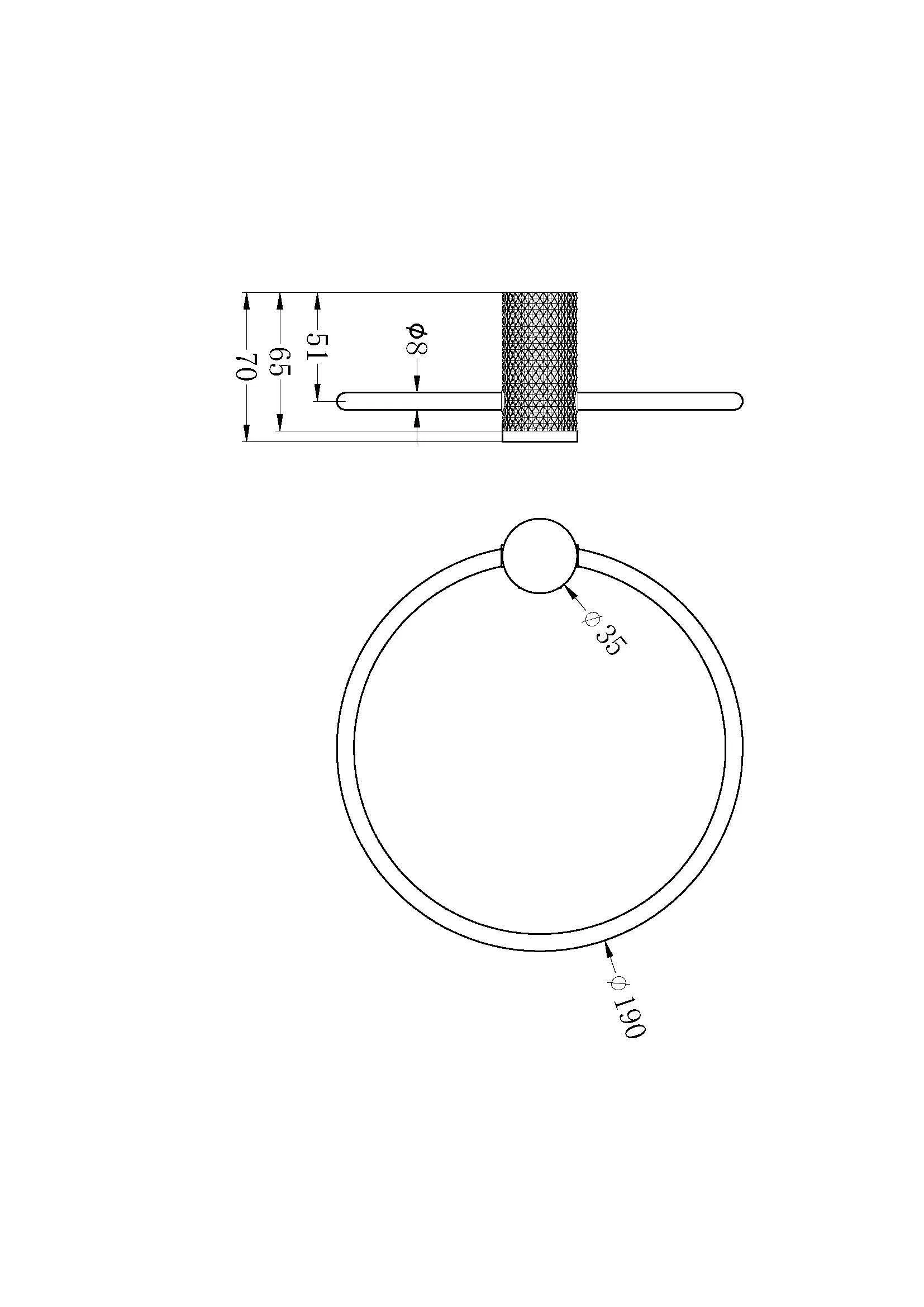 Opal Towel Ring Brushed Nickel 2580A-BN