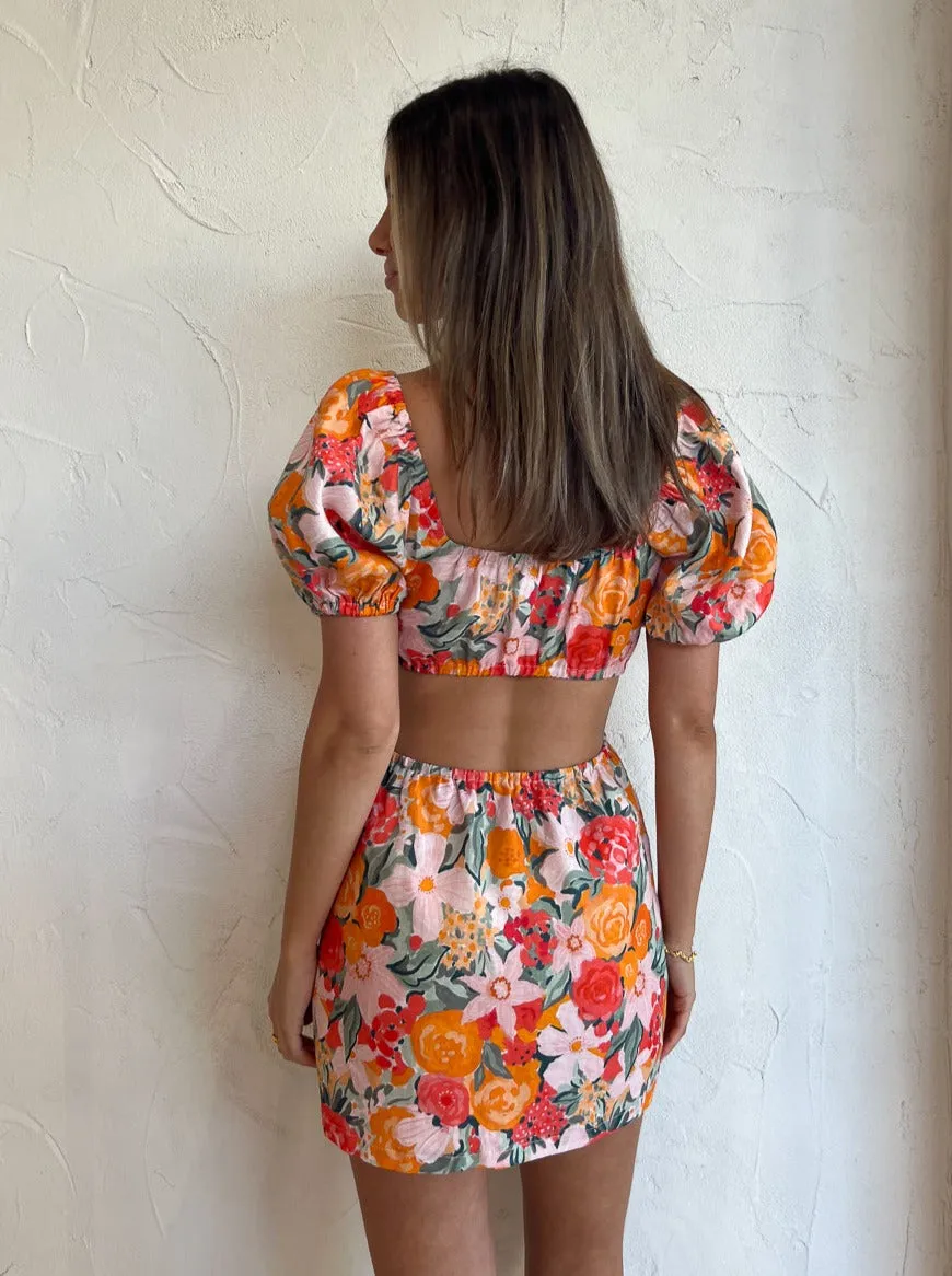 Ownley Lenny Mini Dress in Orange Blossom