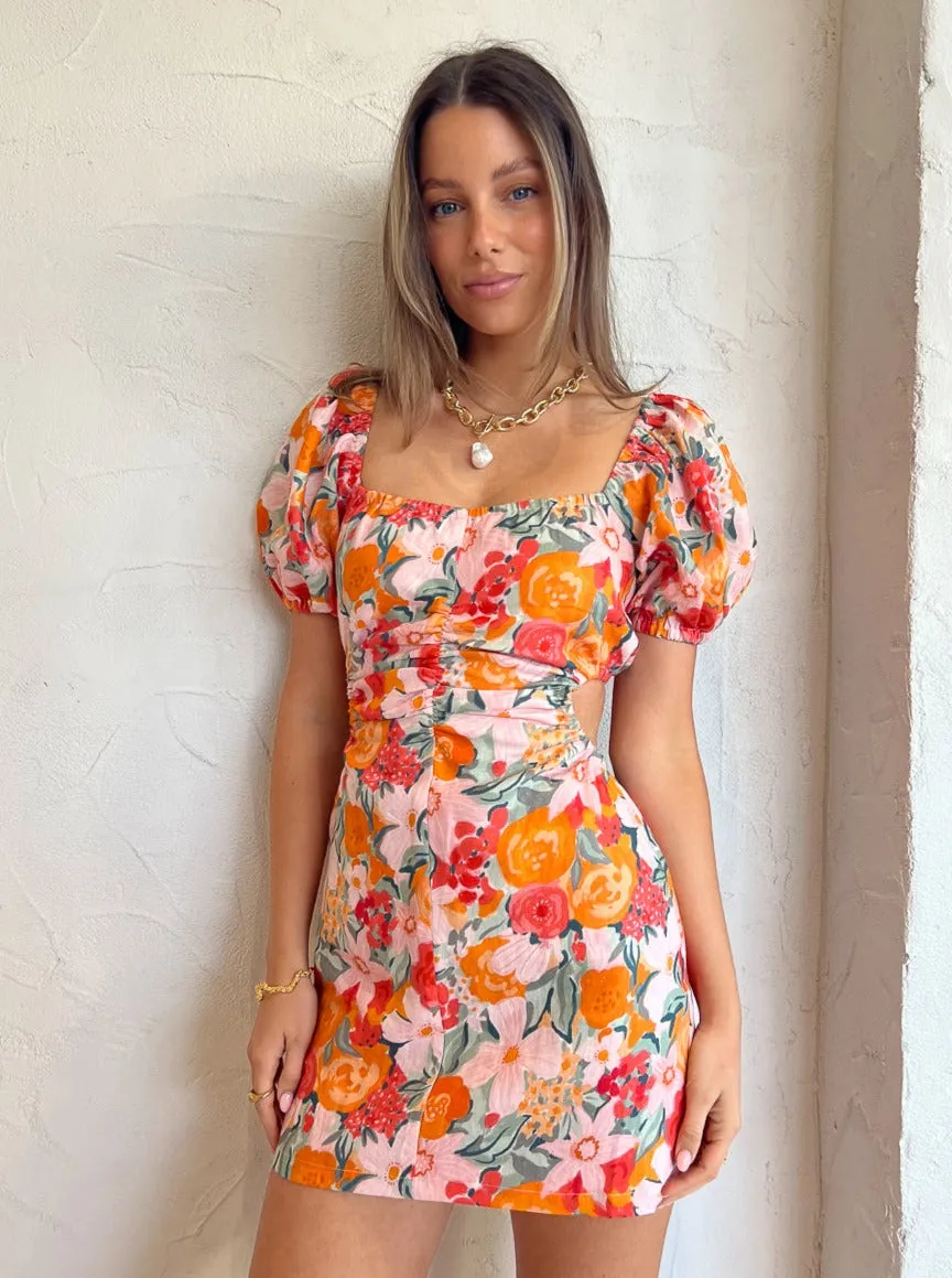 Ownley Lenny Mini Dress in Orange Blossom