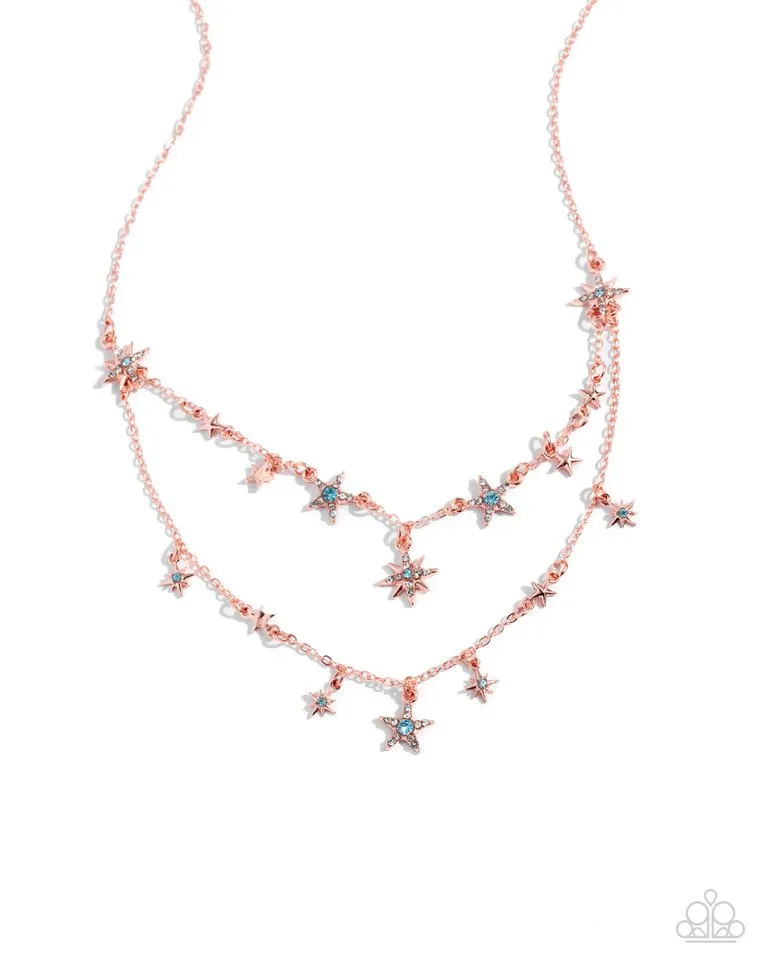 Paparazzi Necklace ~ Raising the STAR - Copper