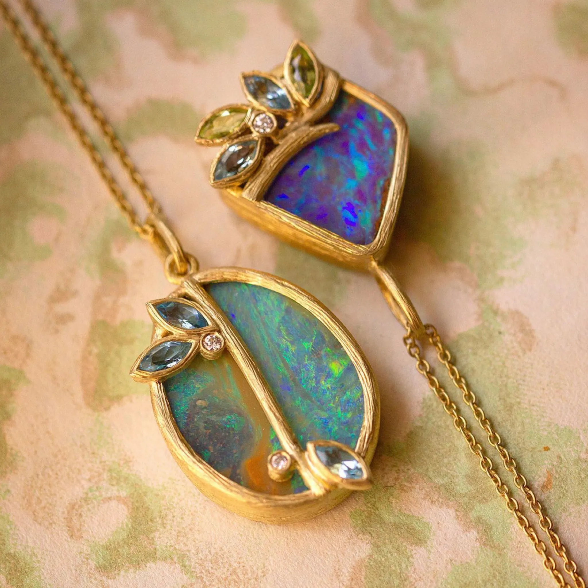 Petal Opal Necklace by Laurie Kaiser