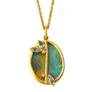 Petal Opal Necklace by Laurie Kaiser