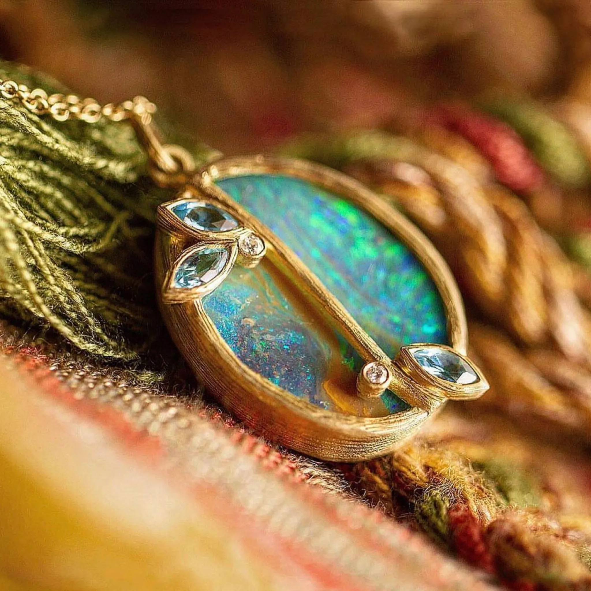 Petal Opal Necklace by Laurie Kaiser