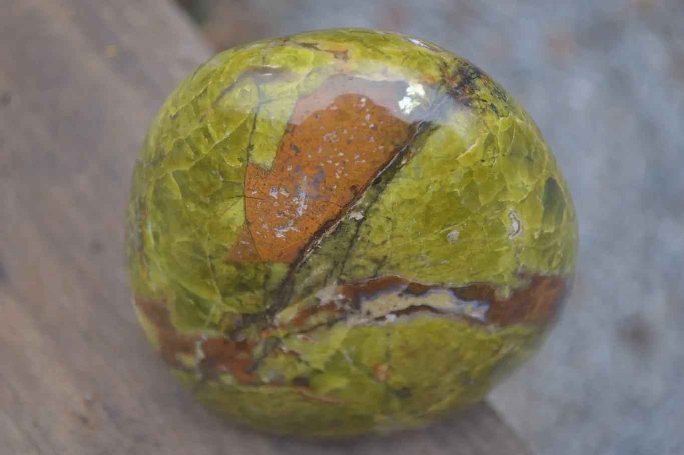 Polished Green Opal Standing Free Forms  x 2 From Madagascar