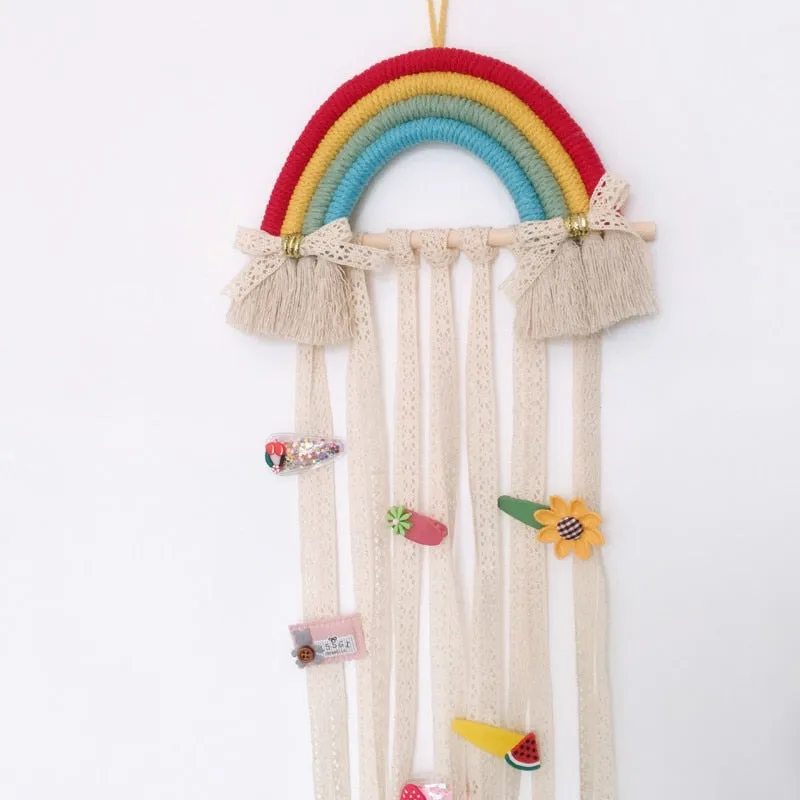 Rainbow Hairpin Display Storage Wall Decoration For Children's room