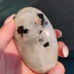 Rainbow Moonstone Palm Stone (#13)