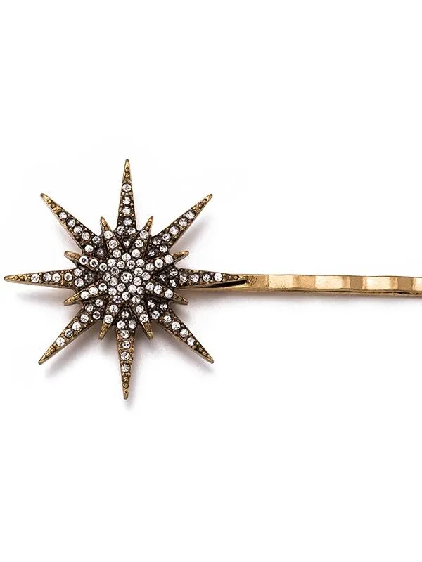 Retro geometric Artificial Diamond Headwear Moon Snow Stars Hairpin Clip Hair Accessory