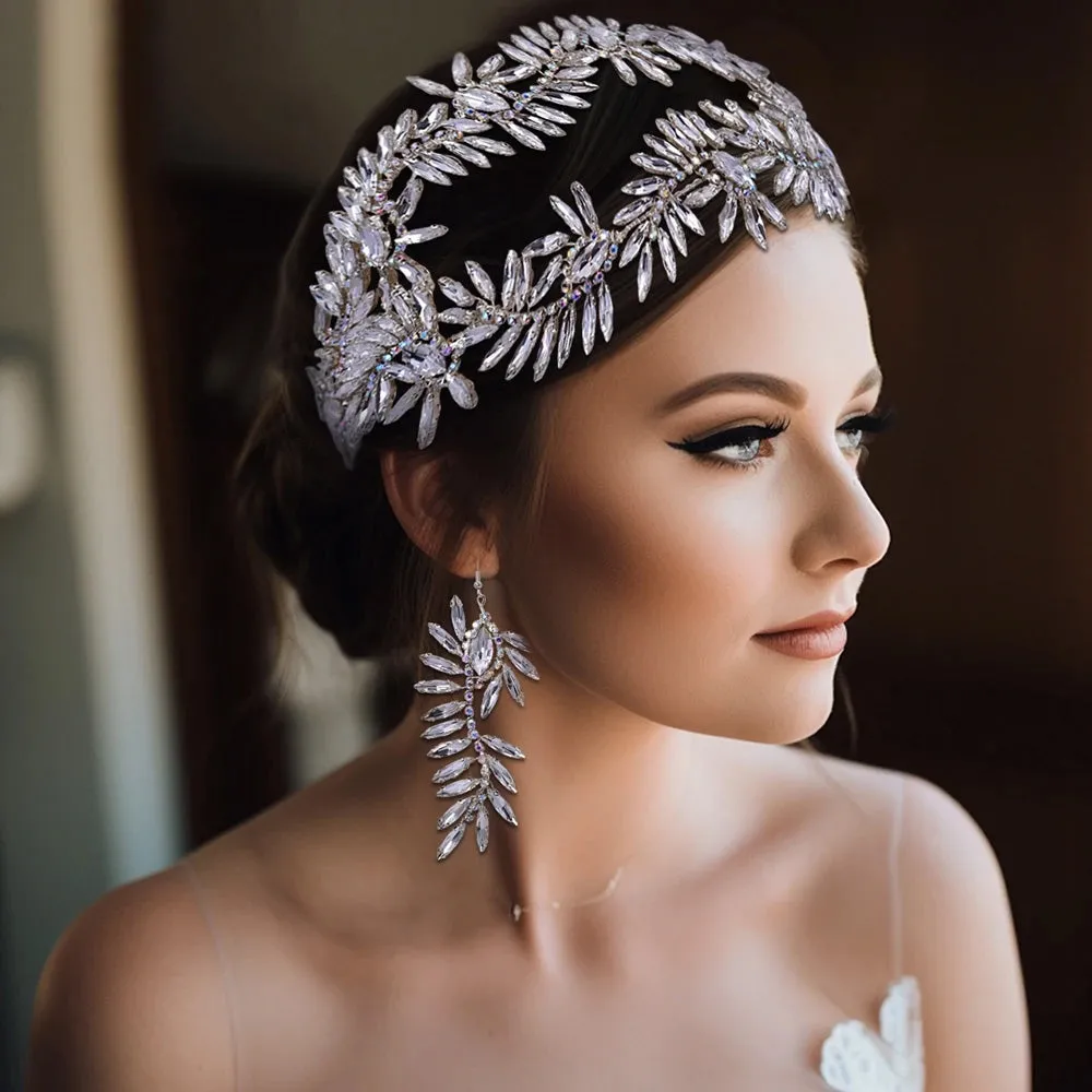 Rhinestone Bridal Headband - Wedding Hair Accessory