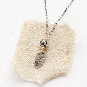 Sarah Deangelo | Dalmatian Feather Necklace