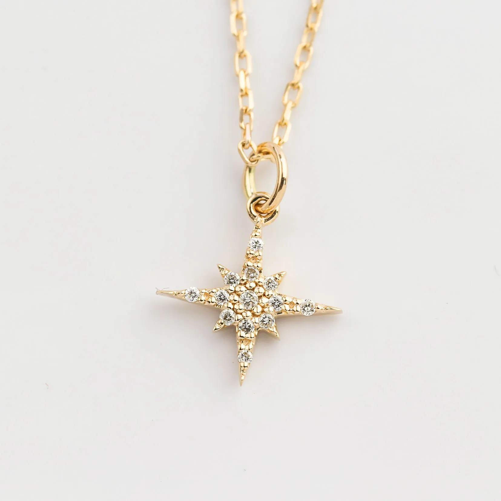 Starburst Diamond Pave Necklace (Small)