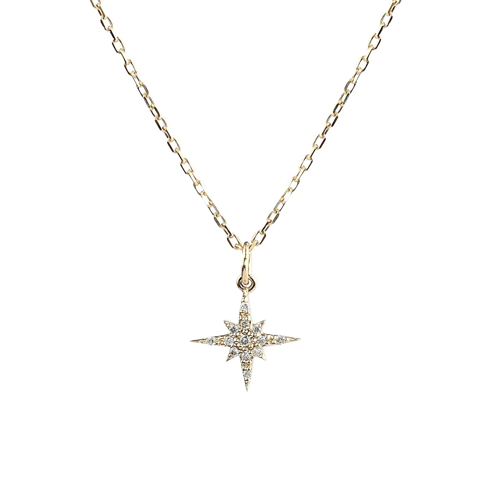 Starburst Diamond Pave Necklace (Small)