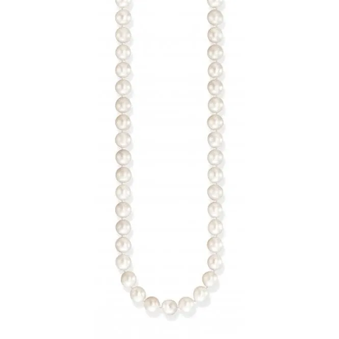 Sterling Silver Pearl Necklace KE2147-082-14-L50V