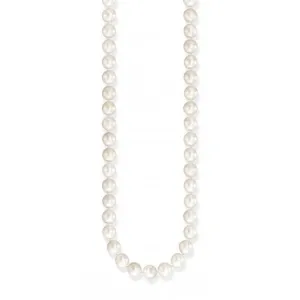 Sterling Silver Pearl Necklace KE2147-082-14-L50V