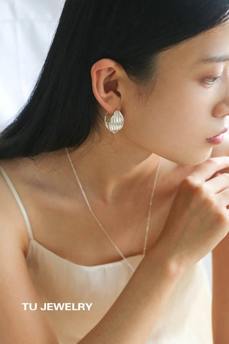 Textured Seed Earrings