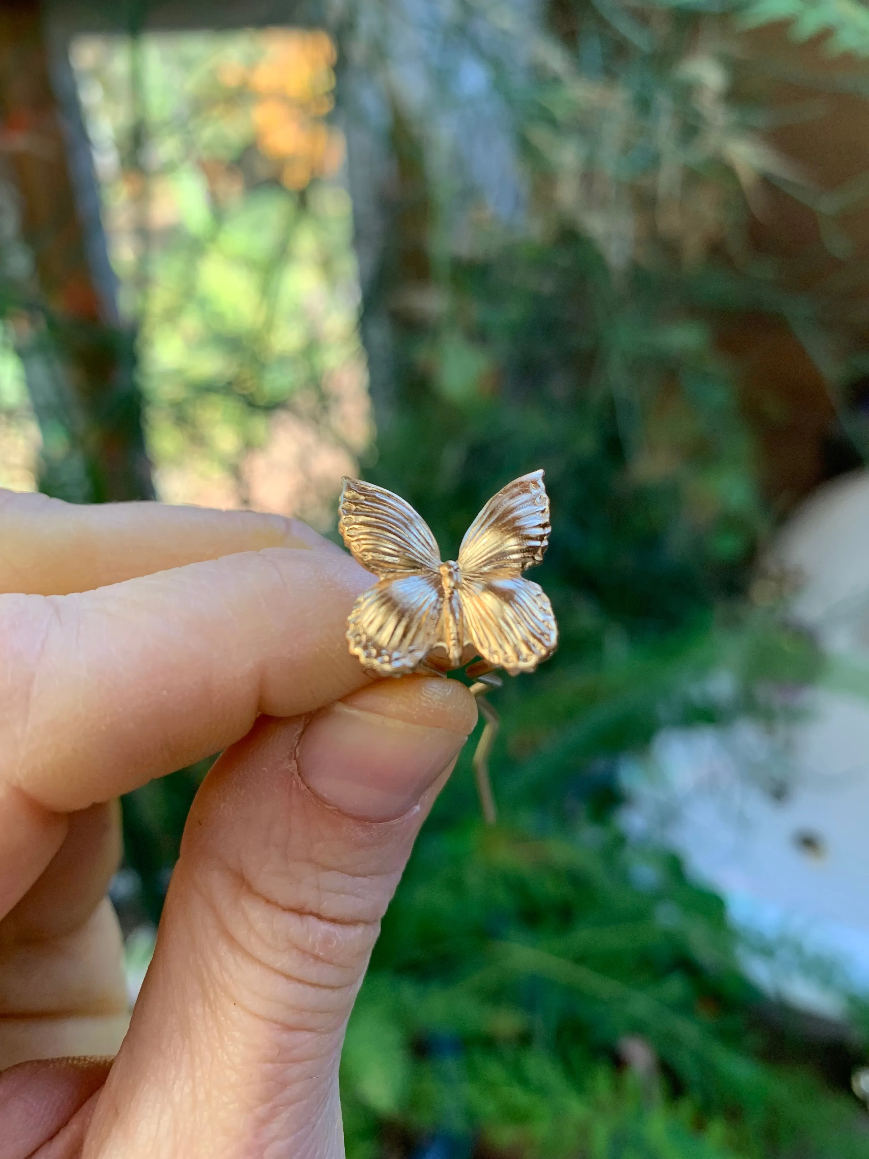 Tiny Butterfly Hair Pin - Flawed