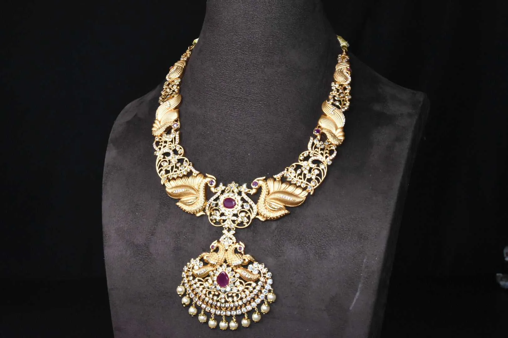 Traditional Pachi Bridal Haar By Asp Fashion Jewellery