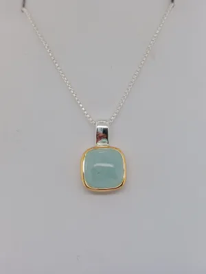 Two-Tone Aquamarine Necklace