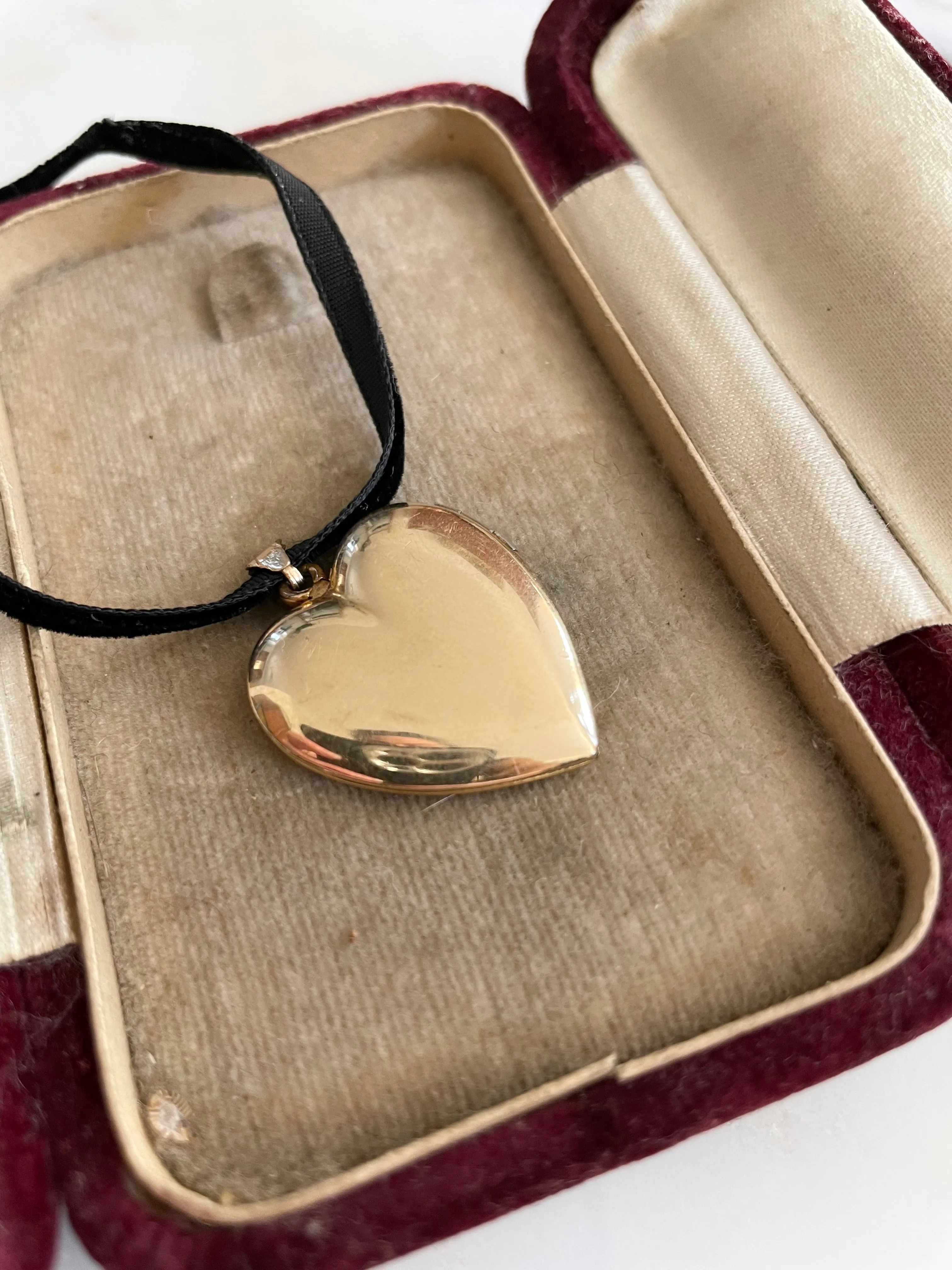 Vintage Engraved Heart Locket