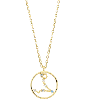 Zodiac Necklace Pisces 18ct Gold Plated