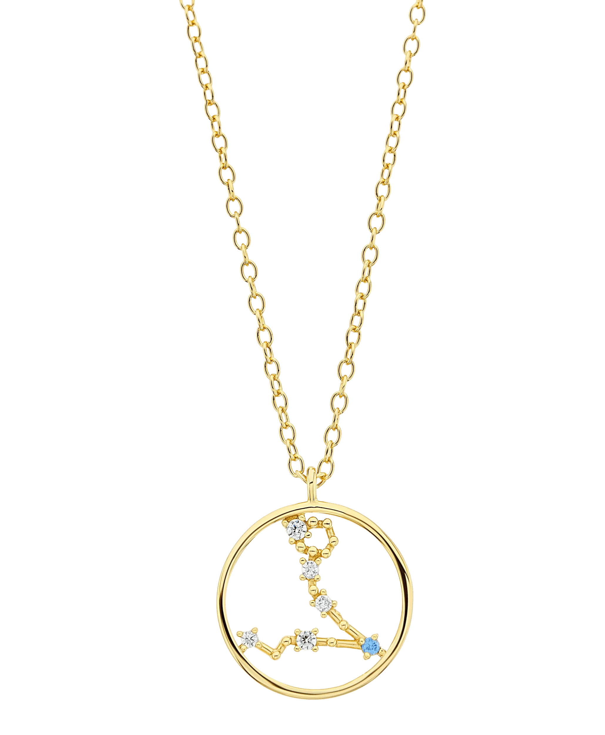 Zodiac Necklace Pisces 18ct Gold Plated