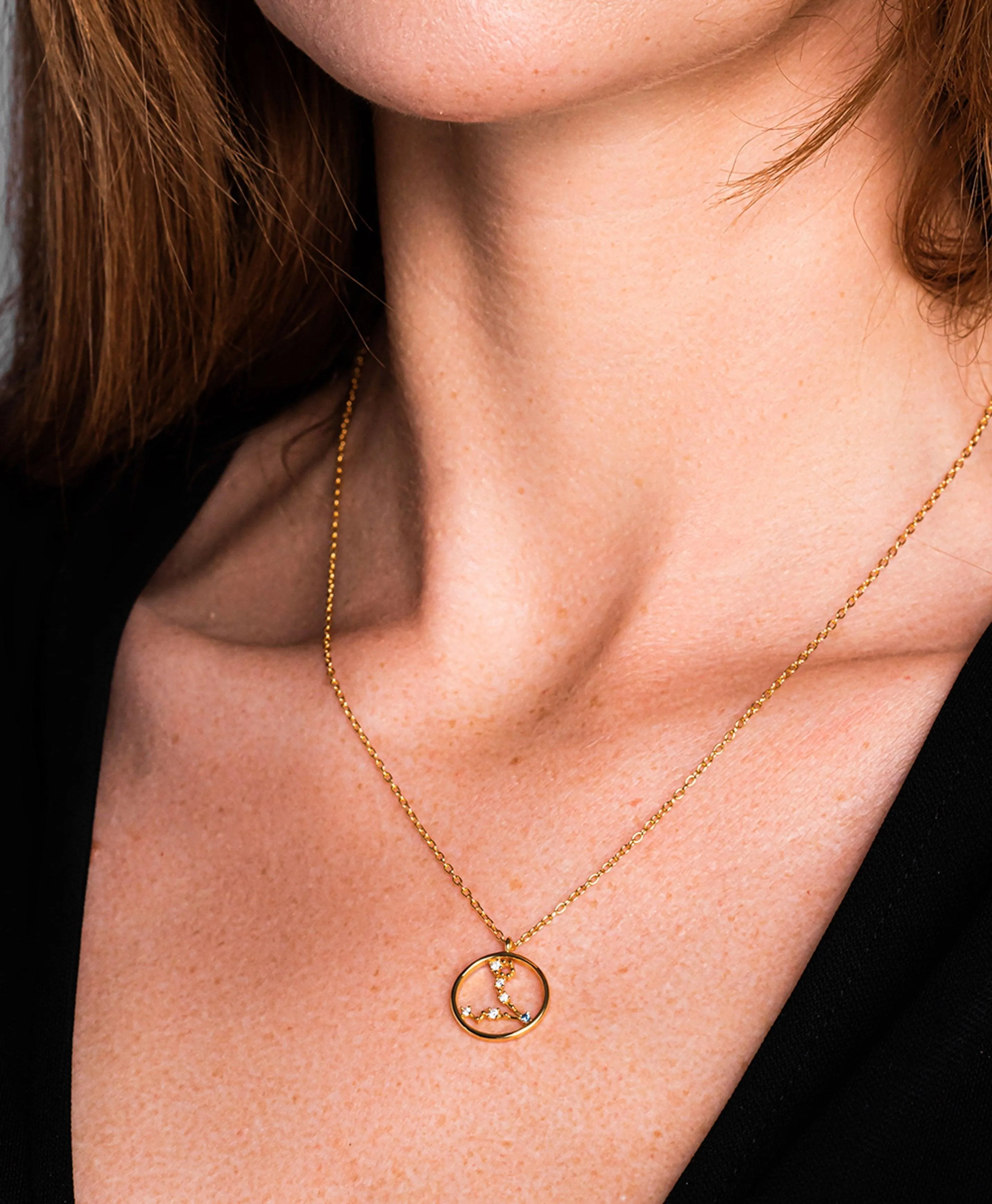 Zodiac Necklace Pisces 18ct Gold Plated